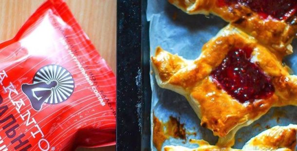 Булочки с малиной